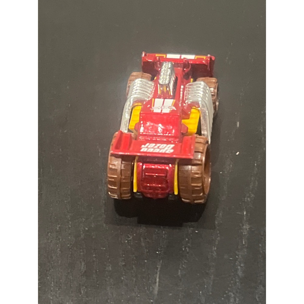 Hot Wheels Speed Dozer Red Yellow 2013 Mattel BJF58 Diecast Bulldozer Truck - Picture 5 of 5